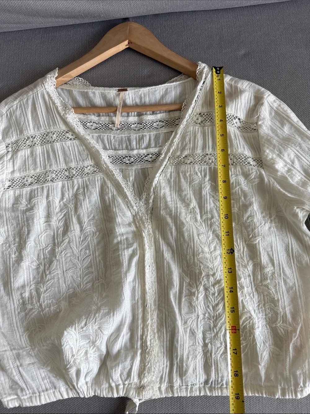 Free People Embroidered Peasant Blouse